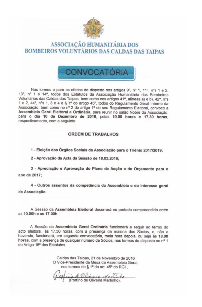 Convocatória