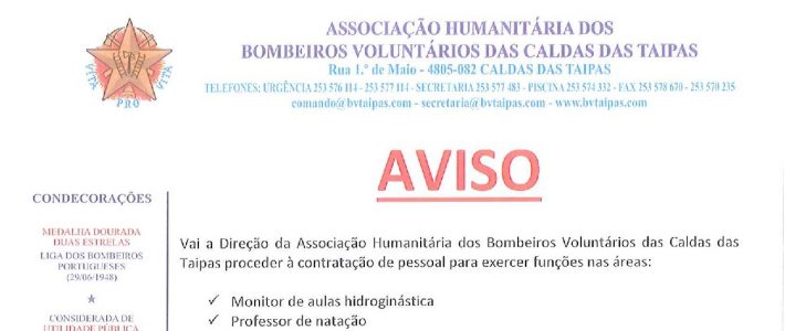 Aviso – Contratação de pessoal